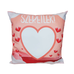 Szeretlek felirattal-barack párna