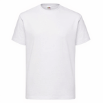 Fehér 100% pamut férfi póló – nyomtatáshoz és egyedi felirathoz