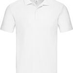 100% pamut fehér galléros pólóing nyomtatáshoz