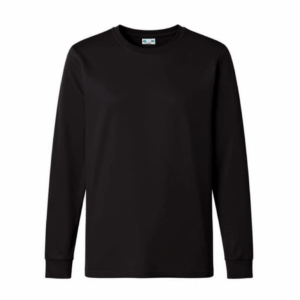 Fekete hosszú ujjú póló – unisex, egyedi nyomtatáshoz | Reja.hu