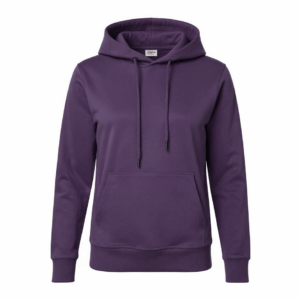 Női sötétlila kapucnis pulóver zsebbel – egyedi nyomtatáshoz | Reja.hu