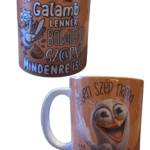 Galambos, vicces feliratos egyedi bögre